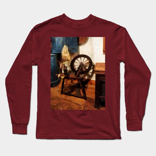 Small Spinning Wheel Long Sleeve T-Shirt by SusanSavad